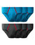 Slip met comfortabele tailleband - set van 6 (blauw / grijs)