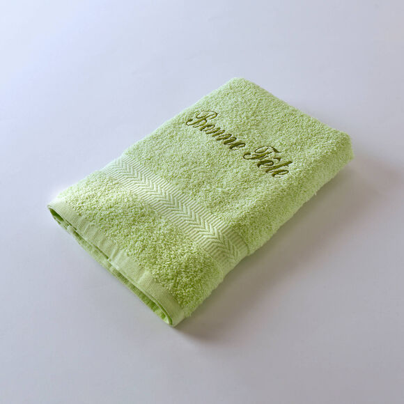 Collection serviettes de bain personnalisables confort moelleux (anis)