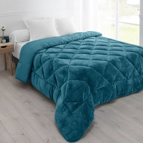 Couette synthétique double face 350 g/m² (vert canard)