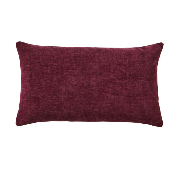Housse de coussin chenille - lot de 2 (figue)