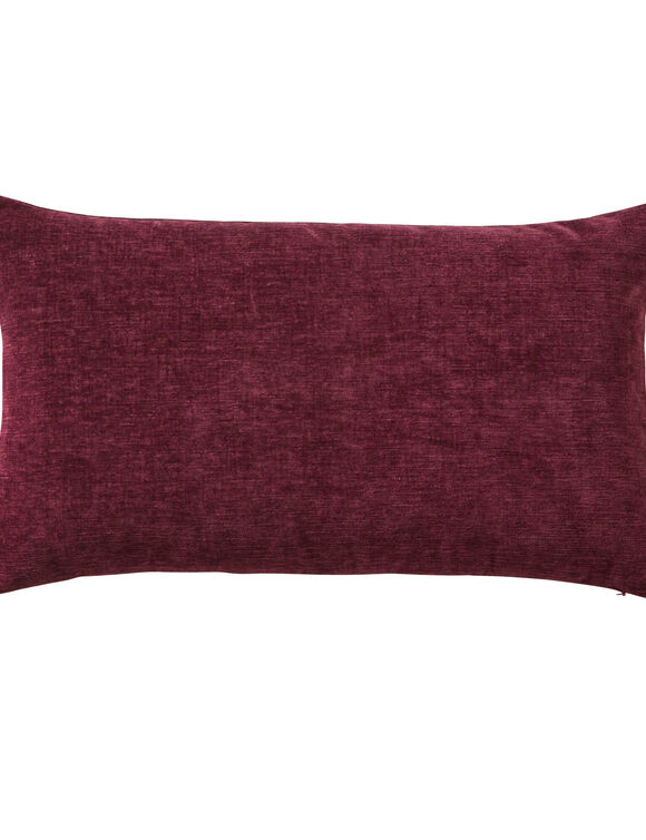 Housse de coussin chenille - lot de 2 (figue)