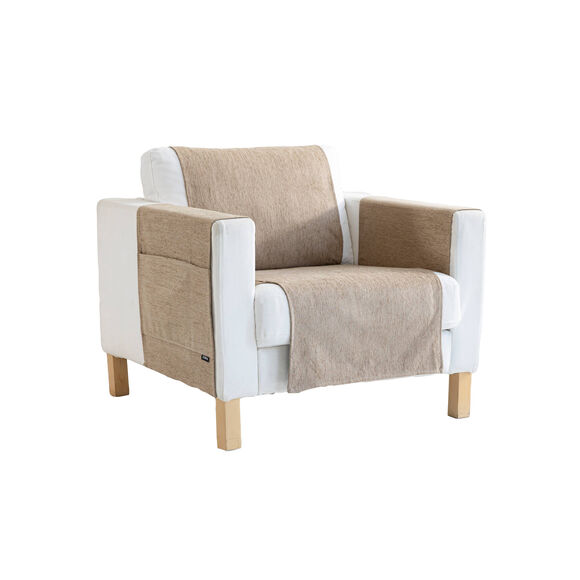 Prot&egrave;ge-salon tissu chenille (taupe)
