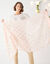Foulard motif plume (rose)
