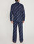 Pyjama boutonn&eacute; imprim&eacute; flanelle (marine)