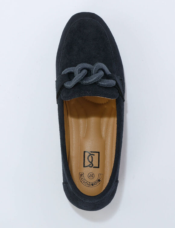 Mocassins boucle fantaisie (bleu)