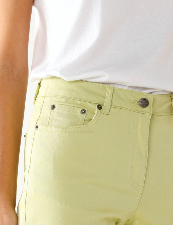 Pantalon fuselé couleur (anis)