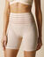 Modellerend pantybroekje in tricot en tule - intense steun (huidkleur)