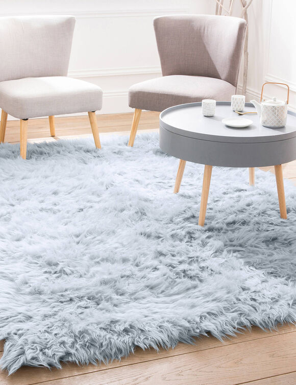 Tapijtje met lange polen (gletsjerblauw)
