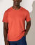 T-shirt met ronde hals en korte mouwen - set van 3 (koraal + saliegroen + kaki)