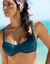 Bikinibeha in korfmodel Solaro - met beugels (eendenblauw)
