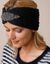 Headband in tricot met juweel (zwart)