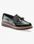 Mocassins met pompons en franjes (zwart)
