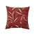 Kussenhoes met bladerenprint (terracotta)