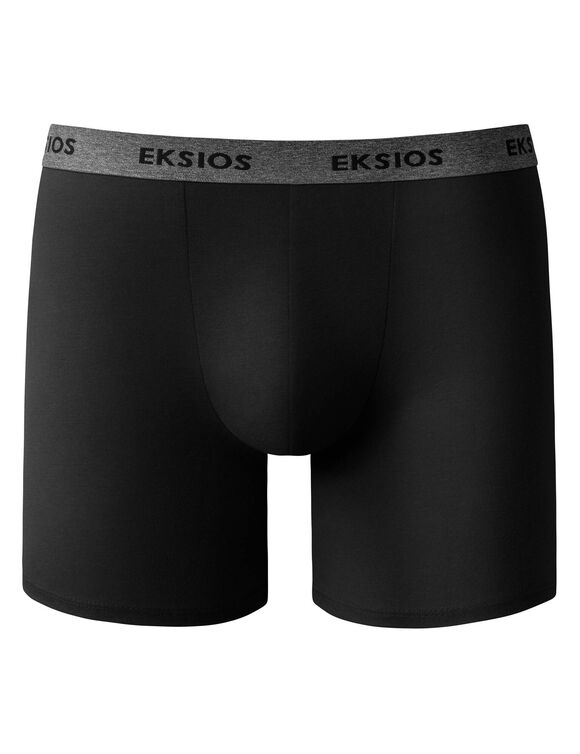 Lange shorty in shortmodel - set van 2 (zwart + grijsblauw)