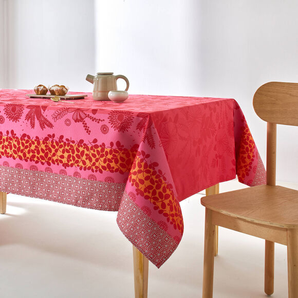 Nappe imprim&eacute; effet chemin de table Nydel&reg;  (fuchsia)