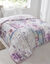 Couette coton imprim&eacute;e Champ&ecirc;tre 400 g/m&sup2; (parme / gris)