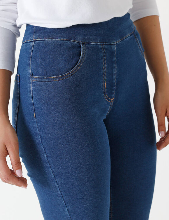 Ultracomfortabele bootcut jeans, kleine lengte (stone)