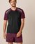 Driekleurige shortama - set van 2 (bordeaux / grijs)