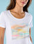 T-shirt voor Kleine Lengtes, korte mouwen en geplaatste mouwen (wit)