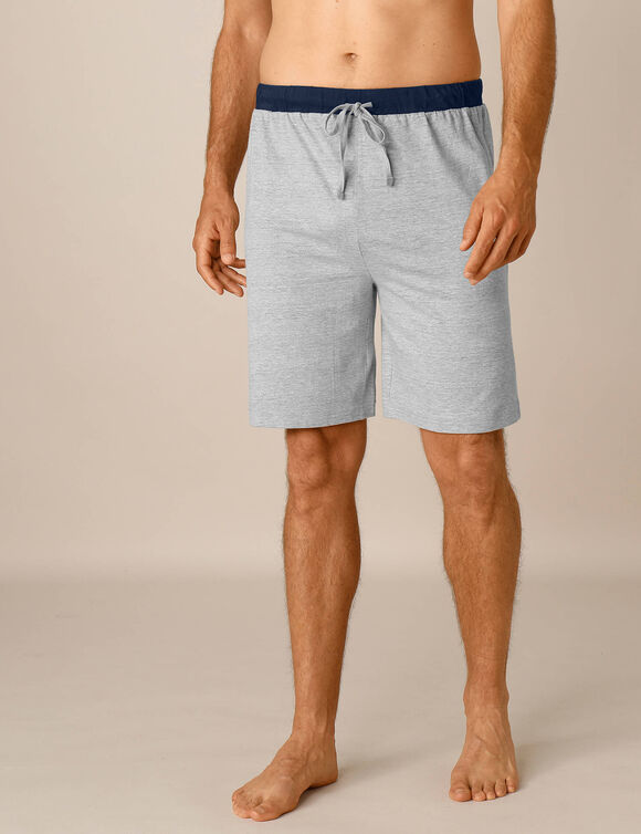 Pyjamashort - set van 2  (grijs + marine)