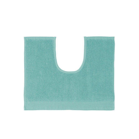 Tapis de bain &eacute;ponge liteau chevron (vert d'eau)