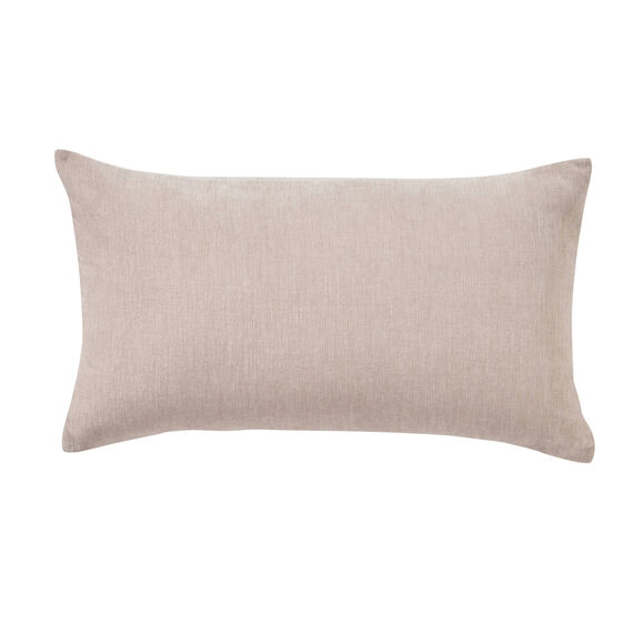 Kussenhoes in chenille - set van 2 (taupe)