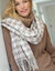 Echarpe pied-de-coq ultra douce (écru / beige)