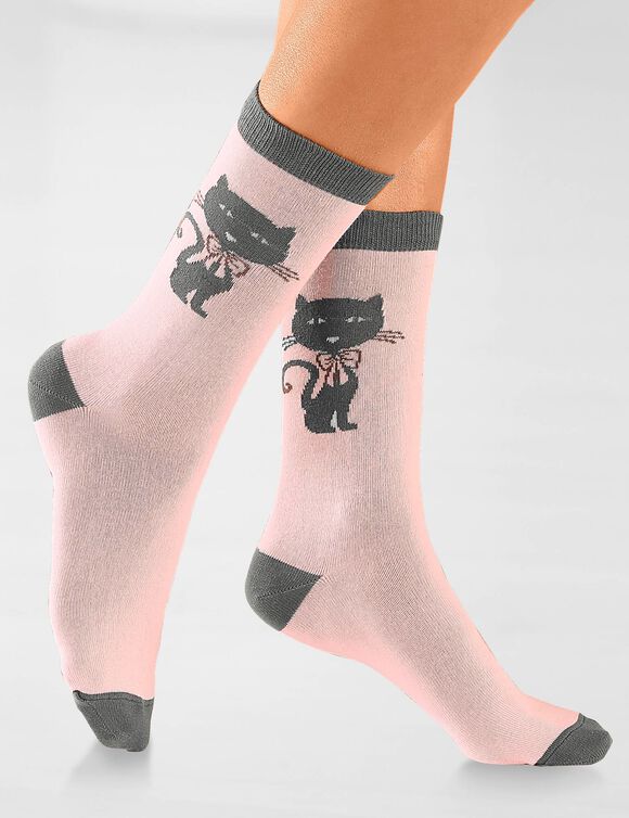 Chaussettes fantaisie - lot de 4 paires (assortis)