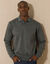 Sweat molleton col polo (anthracite chiné)
