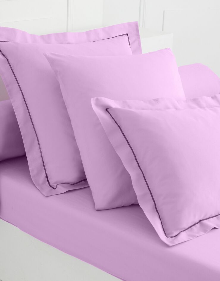 Linge de lit uni polyester-coton Colombine (lavande)