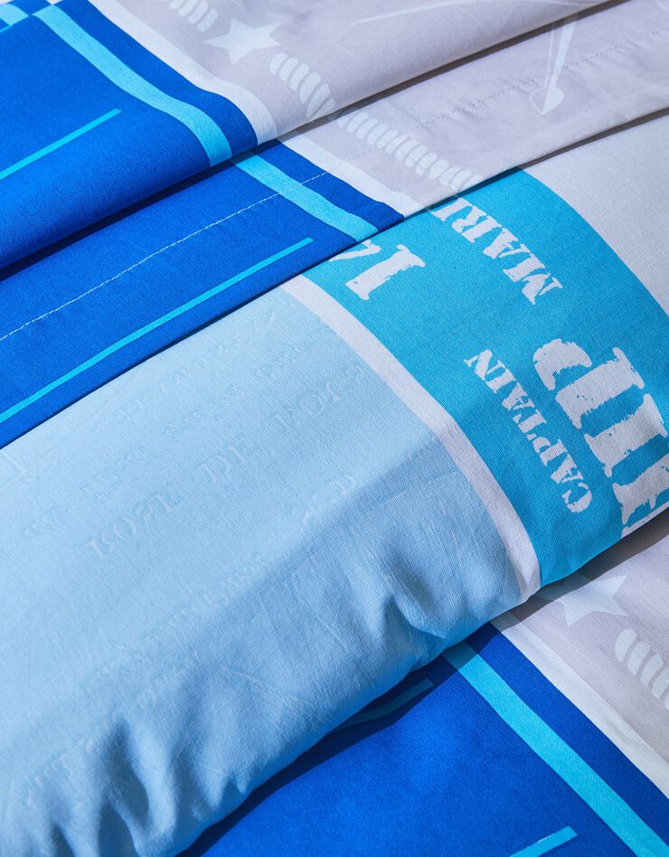 Bedlinnen Pacific - katoen (blauw)