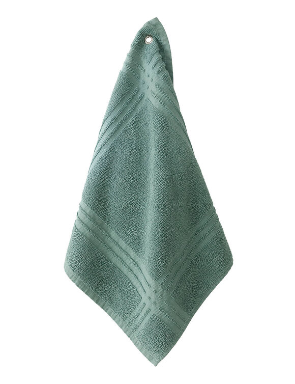 Vierkante absorberende handdoek in badstof - set van 4 (eucalyptus)