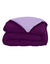 Couette bicolore microfibre 500 g/m&sup2; (aubergine / parme)