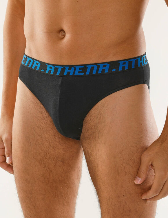 Slip My Petit Prix Athena&reg; - lot 4 (noir + marine + bleu)