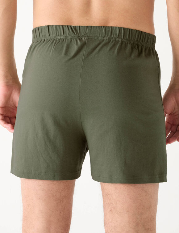 Cale&ccedil;on flottant ouvert uni - lot de 4 (kaki + gris + noir)