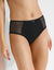 Coria effen katoenen slip met kant &ndash; set van 2 (zwart)