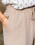 Pantalon large taille haute, gaze de coton (taupe clair) Pantalon large taille haute, gaze de coton (taupe clair)