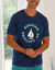 Pyjama-T-shirt met korte mouwen en bootmotief (marine / aqua)