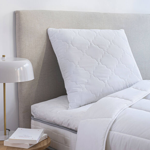 Oreiller sp&eacute;cial cervicales confort ferme (blanc)