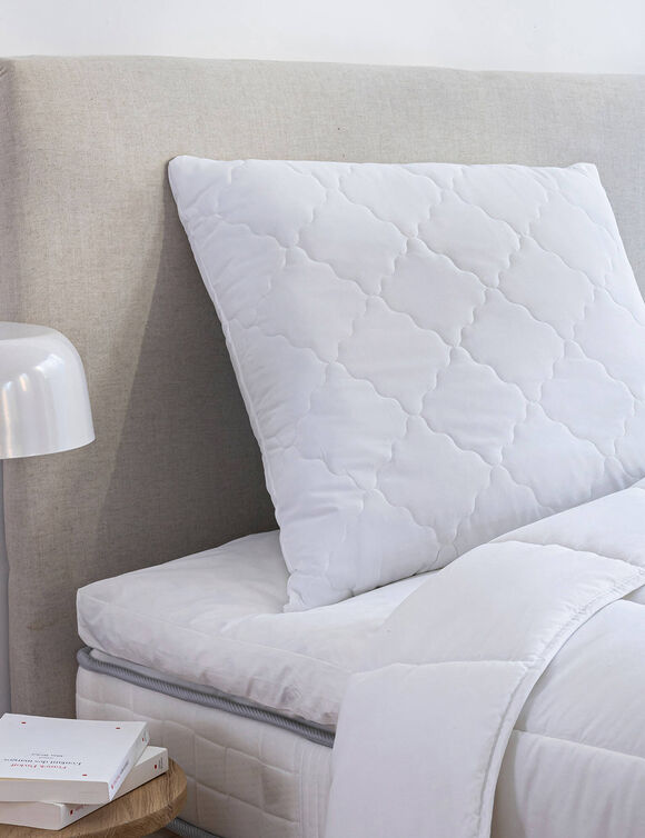 Hoofdkussen voor de nek, stevig comfort (wit)