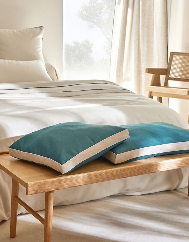 Housse de coussin, collection "Intemporelle" - lot de 2 (eucalyptus)