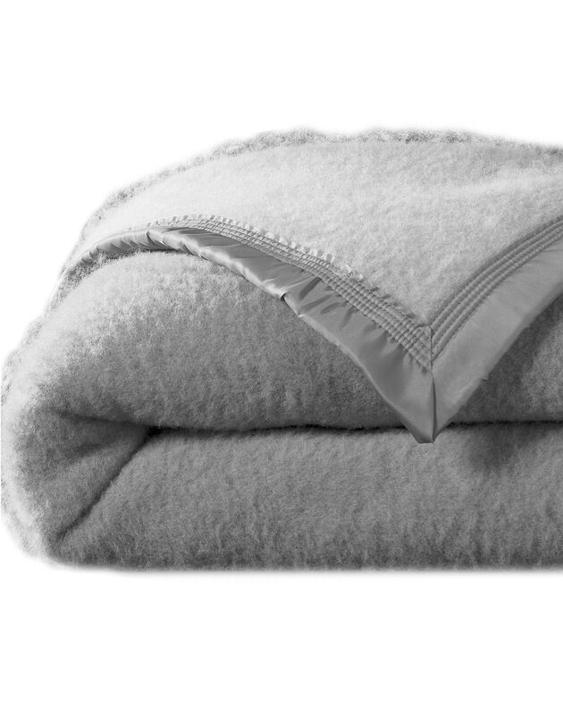 Couverture bicolore laine 730g/m2 Colombine® (gris)