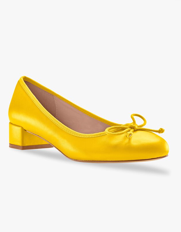 Ballerines petit talon (curry)