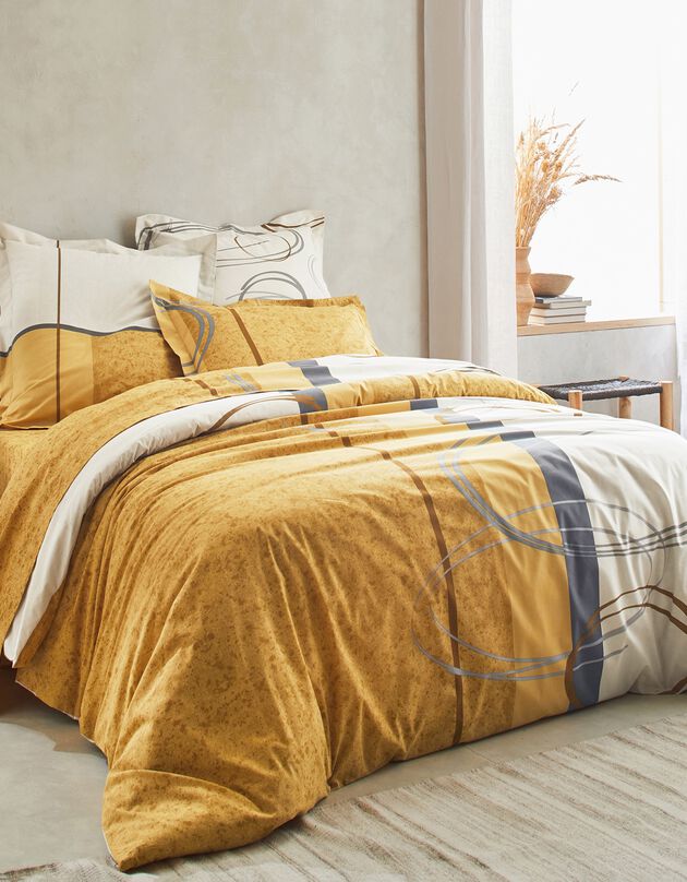 Linge de lit Olivia coton (ocre) Linge de lit Olivia coton (ocre)