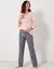 Pantalon pyjama coton imprimé "Beautiful" (gris anthracite) Pantalon pyjama coton imprimé "Beautiful" (gris anthracite)