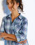 Geruit hemd in flanel (blauw / paars)