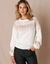 Pull jacquard cuivré (écru / cuivre)
