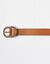 Ceinture boucle dorée (caramel)