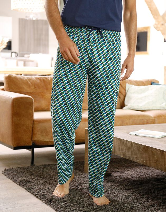 Pantalon pyjama imprimé marine bleu (marine / bleu)