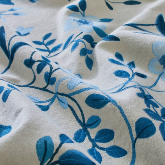 Linge de lit M&eacute;lodie imprim&eacute; - flanelle 150 gr/cm&sup2; (bleu)